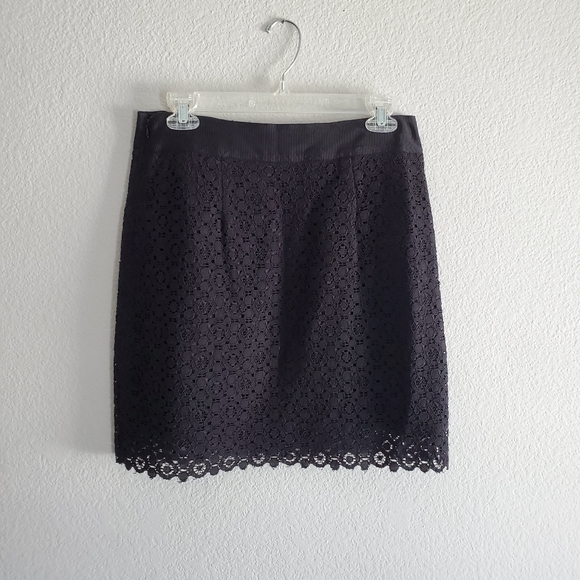Forever 21 Black Eyelet Skirt - Picture 2 of 5